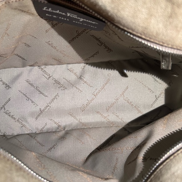 Salvatore Ferragamo brown leather straps and tan suede bag. Great condition - Picture 9 of 16